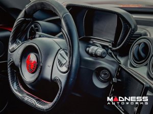 Alfa Romeo 4C Carbon Fiber Paddle Shifters - Red Accent 